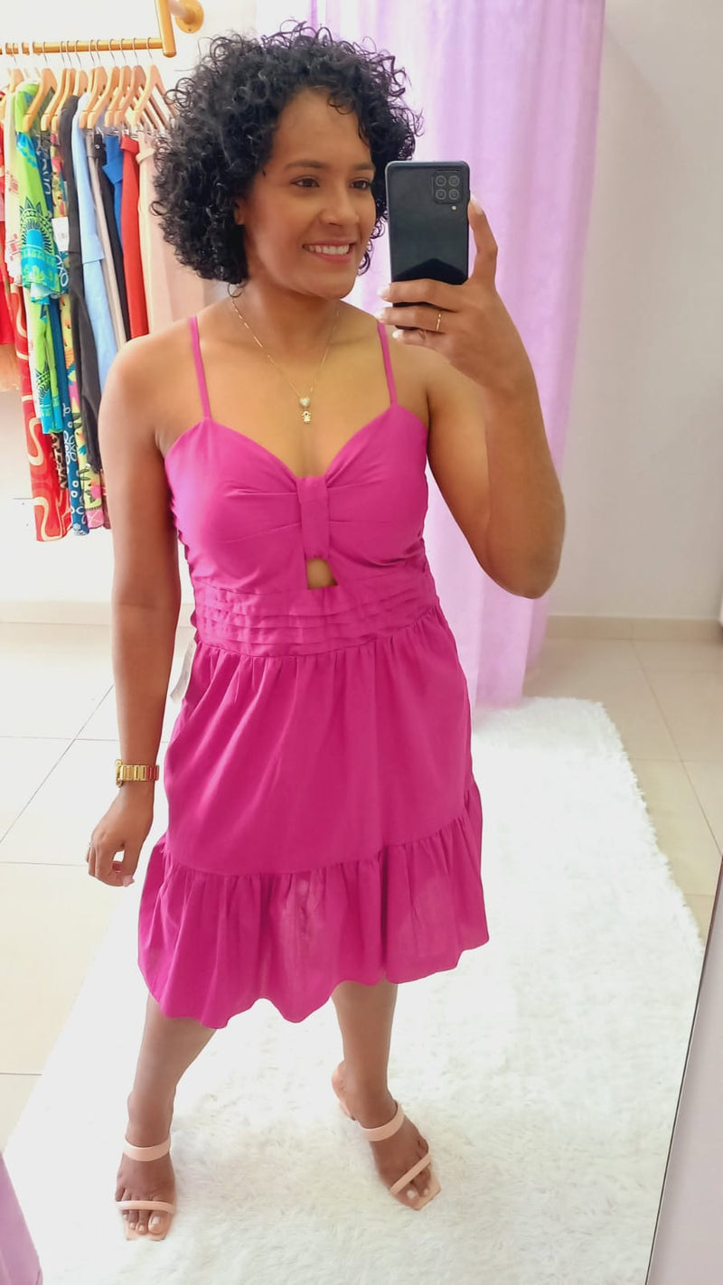 Vestido Tricolino Curto