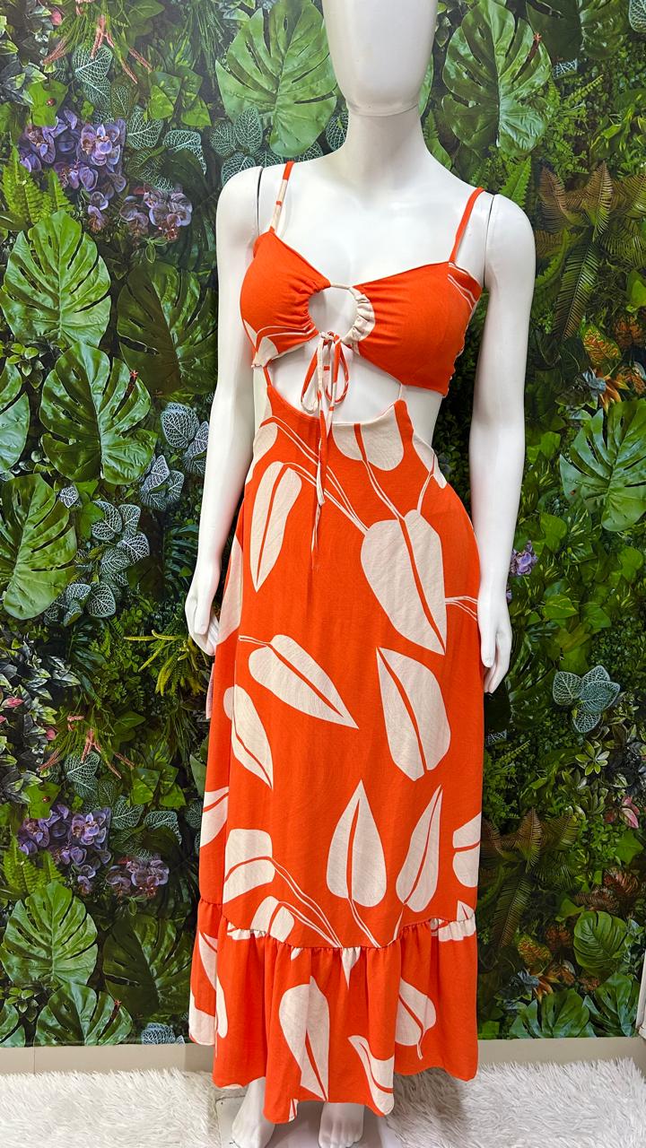 Vestido Longo Estampado