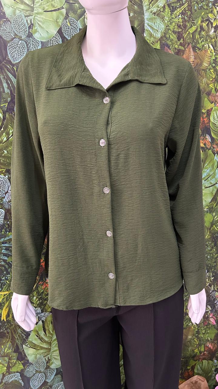 Blusa Social Manga Longa