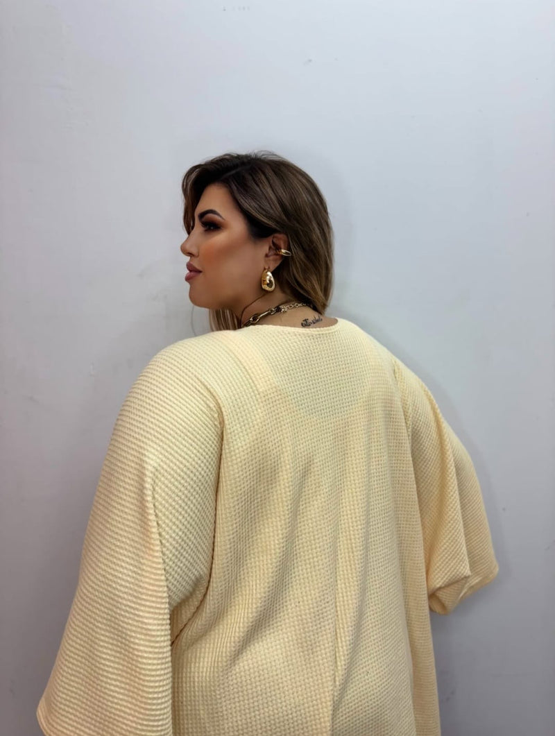 Blusa Kimono Waffle