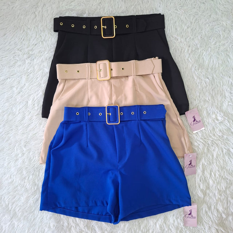 Short Alfaiataria com Cinto