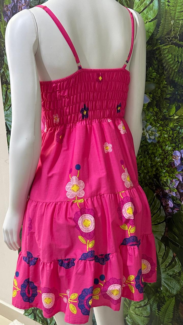 Vestido Tricolino Curto