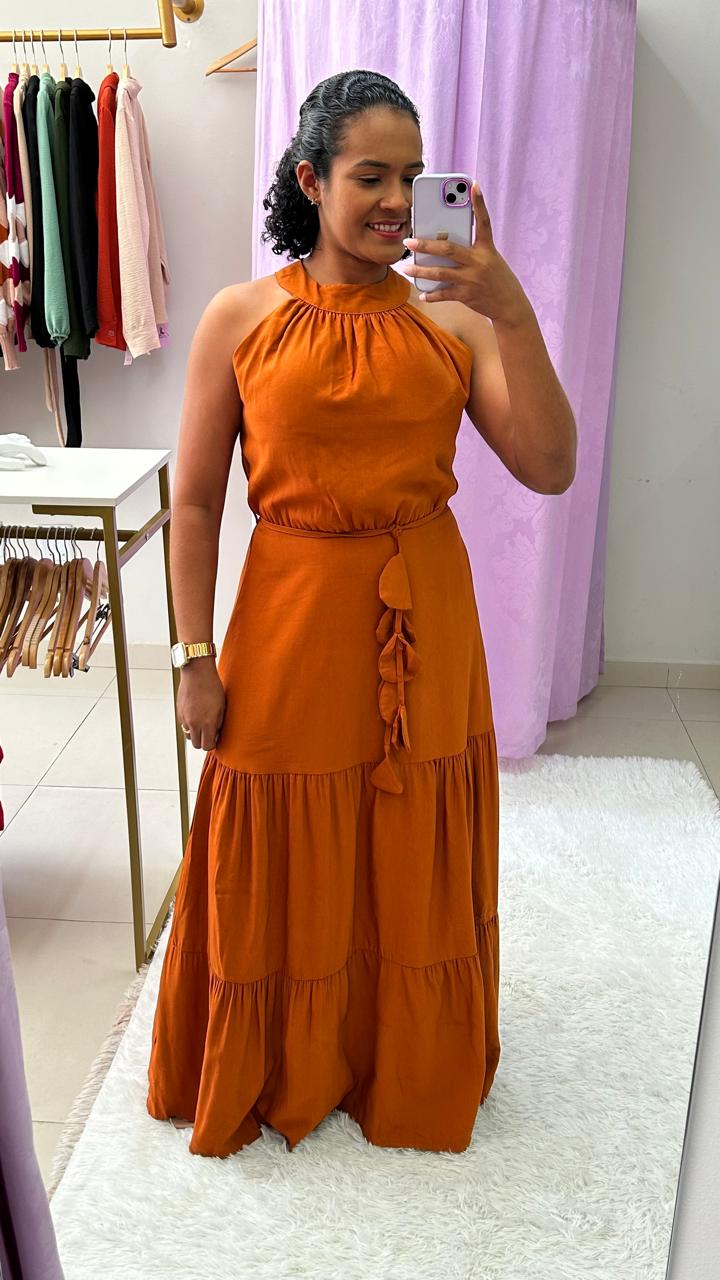Vestido Longo Regata